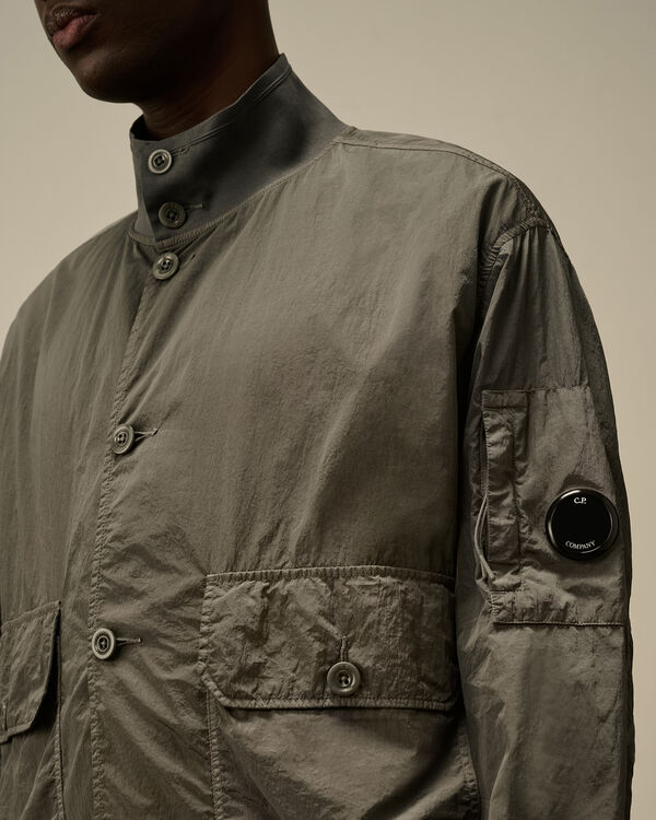 C.p. Company Chrome-R Full Button Jacket SMOKED PEARL - GREY