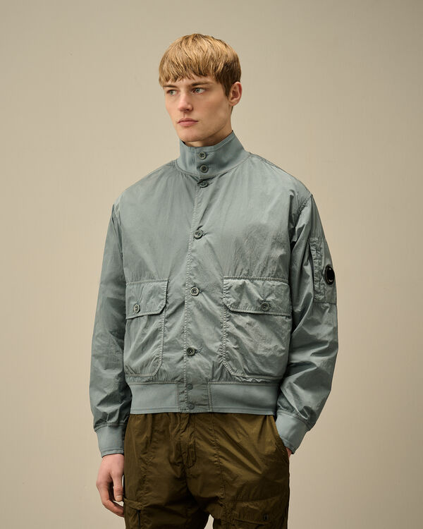 C.p. Company Chrome-R Full Button Jacket STORMY WEATHER - BLUE