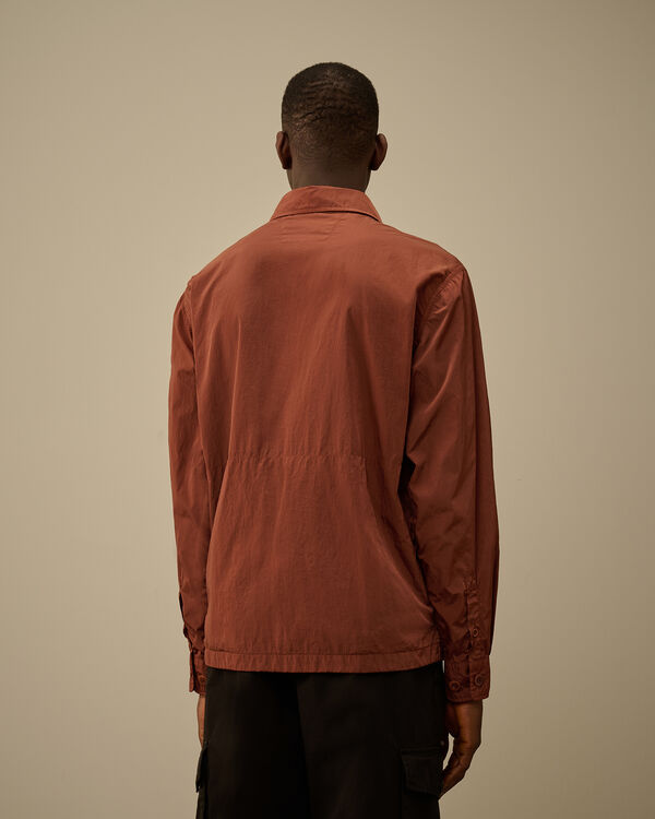 C.p. Company Chrome-R Full Button Overshirt SABLE - BROWN