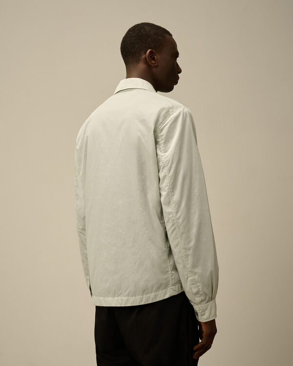 C.p. Company Chrome-R Full Zip Overshirt BLUE FOX - GREY