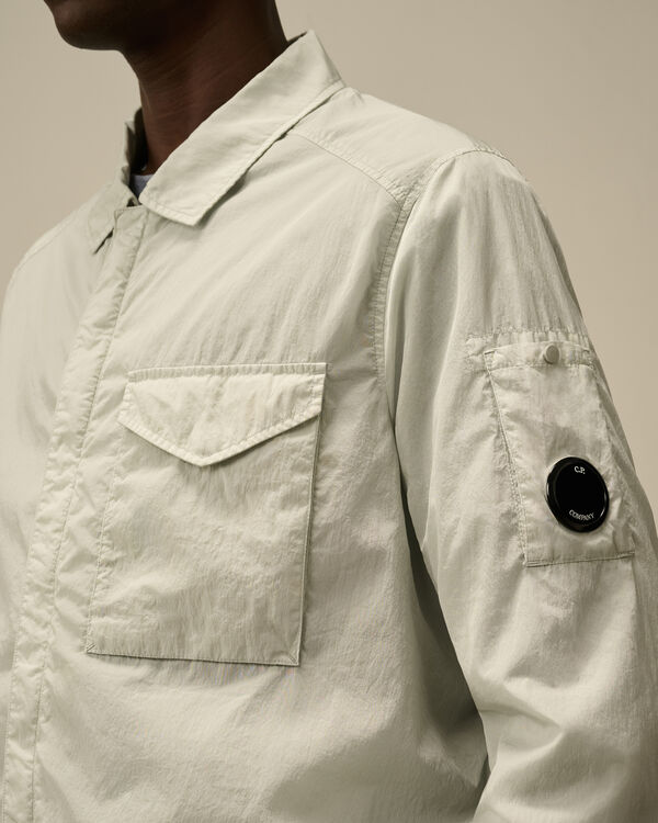 C.p. Company Chrome-R Full Zip Overshirt BLUE FOX - GREY