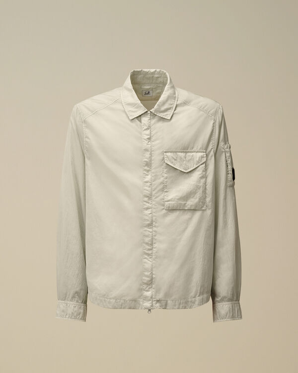 c.p. company Chrome-R Full Zip Overshirt BLUE FOX - GREY