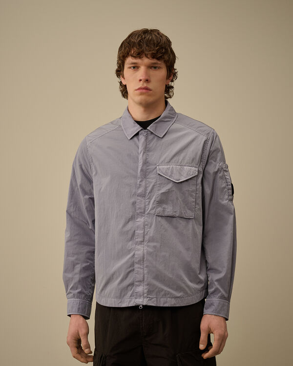C.p. Company Chrome-R Full Zip Overshirt LAVANDER VIOLET