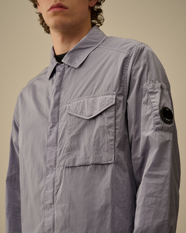 C.p. Company Chrome-R Full Zip Overshirt LAVANDER VIOLET