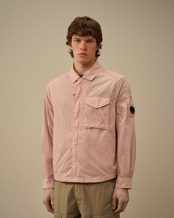 C.p. Company Chrome-R Full Zip Overshirt MISTY ROSE - PINK