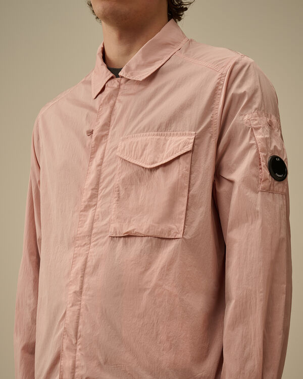 C.p. Company Chrome-R Full Zip Overshirt MISTY ROSE - PINK