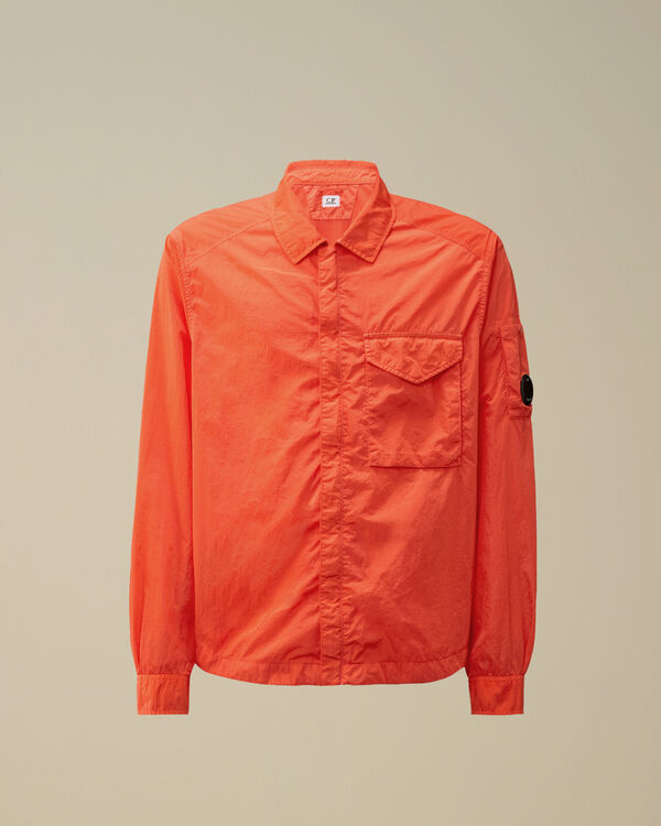 c.p. company Chrome-R Full Zip Overshirt POINCIANA - ORANGE