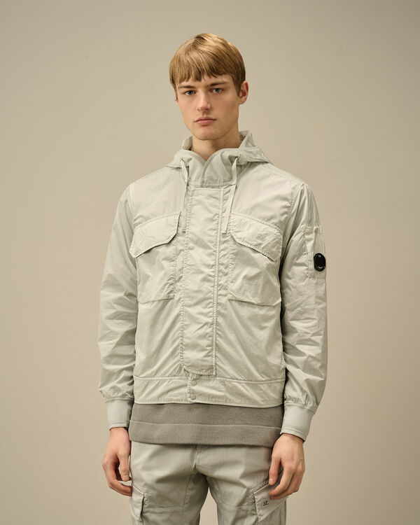 C.p. Company Chrome-R Hooded Lens Jacket BLUE FOX - GREY