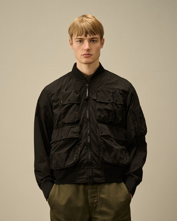 C.p. Company Chrome-R Multipocket Bomber Jacket BLACK