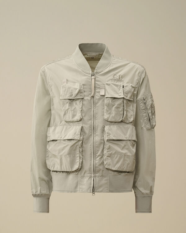 c.p. company Chrome-R Multipocket Bomber Jacket BLUE FOX - GREY