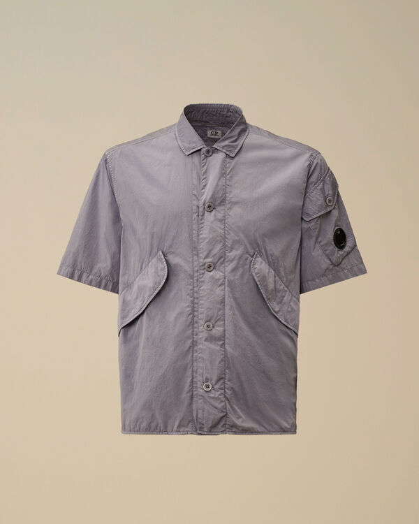 c.p. company Chrome-R Short Sleeve Overshirt LAVANDER VIOLET