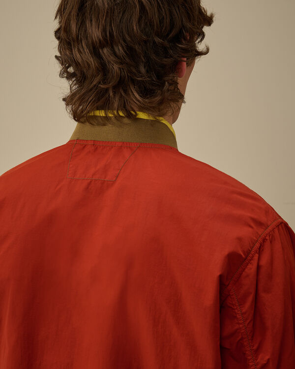 C.p. Company Contrast Flatt Nylon Bomber Jacket KETCHUP - RED