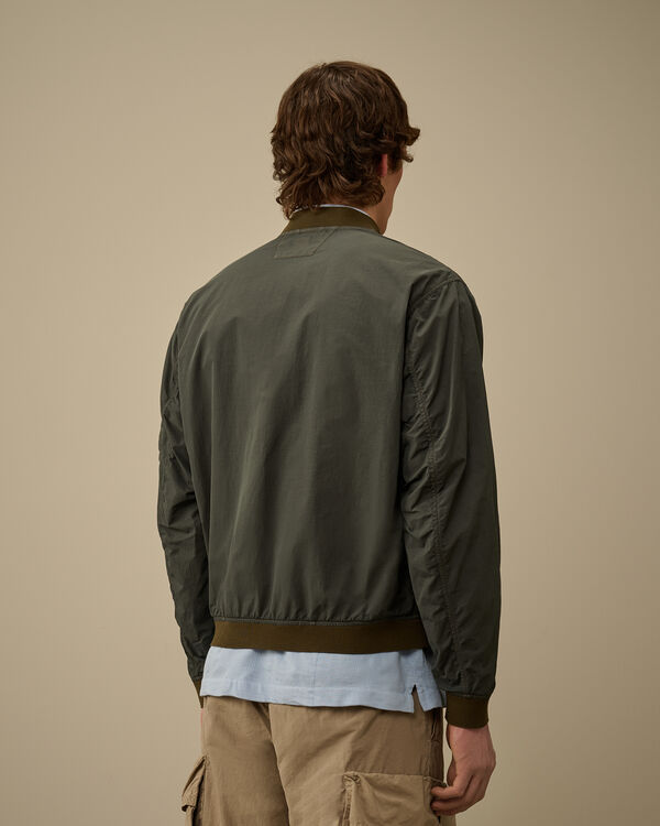 C.p. Company Contrast Flatt Nylon Bomber Jacket SMOKED PEARL - GREY
