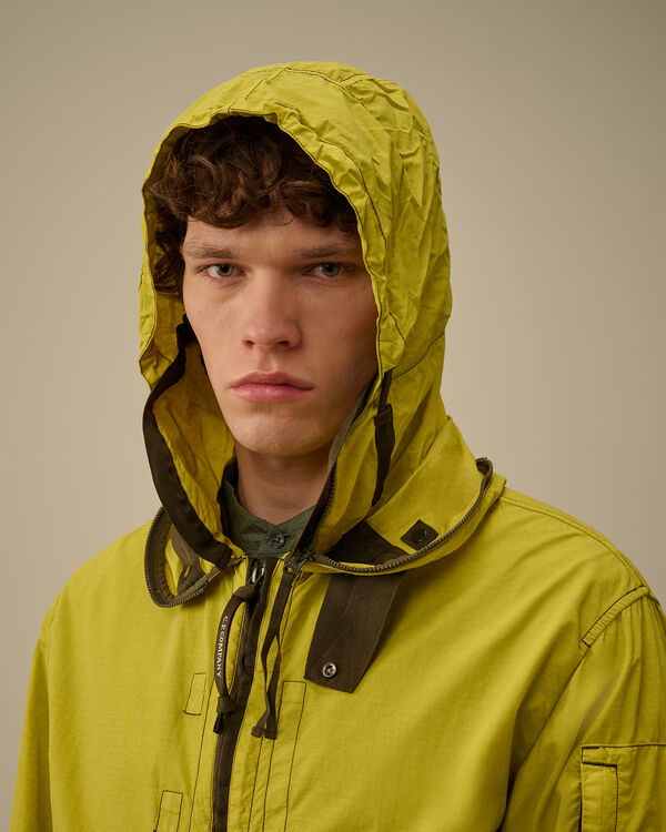 C.p. Company Contrast Flatt Nylon Hooded Jacket CRESS GREEN - YELLOW