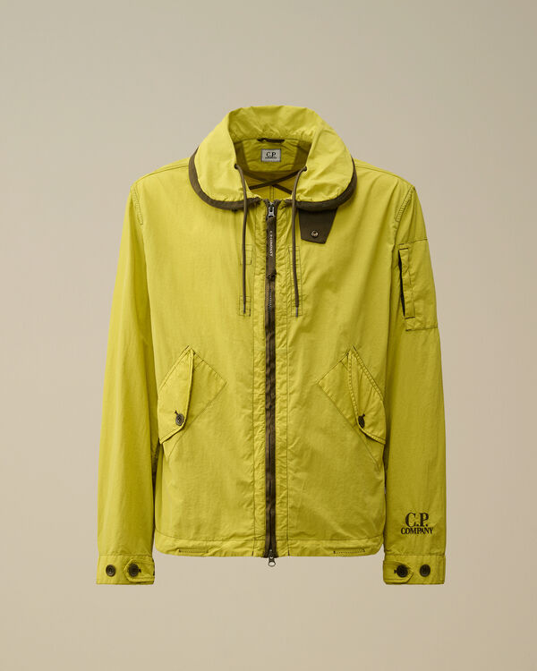 c.p. company Contrast Flatt Nylon Hooded Jacket CRESS GREEN - YELLOW