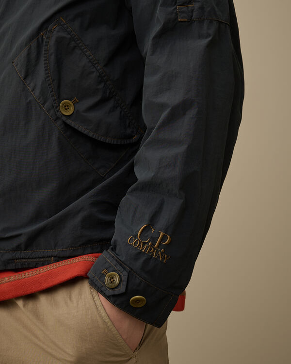 C.p. Company Contrast Flatt Nylon Hooded Jacket INDIA INK – BLUE