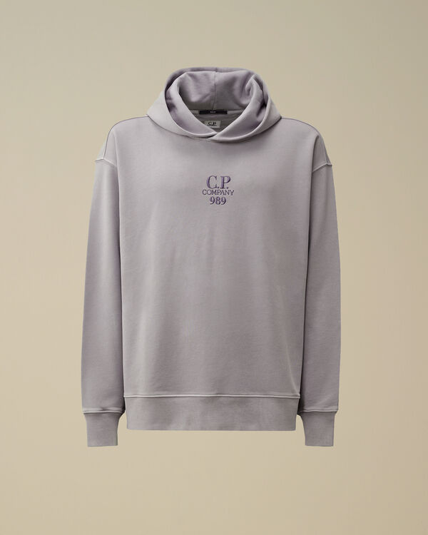 c.p. company Cotton Diagonal Fleece Hooded Sweatshirt LAVANDER VIOLET