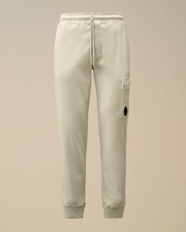 c.p. company Cotton Diagonal Fleece Resist Dyed Cargo Sweatpants BLUE FOX - GREY