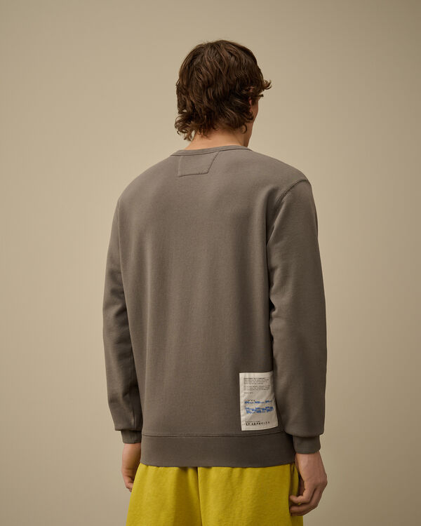 C.p. Company Cotton Fleece Crewneck Sweatshirt SMOKED PEARL - GREY
