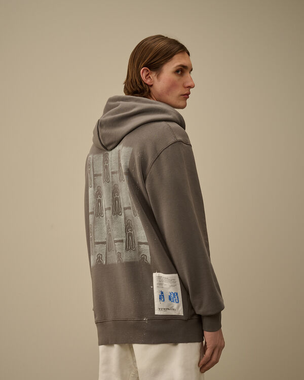 C.p. Company Cotton Fleece Hooded Sweatshirt SMOKED PEARL - GREY