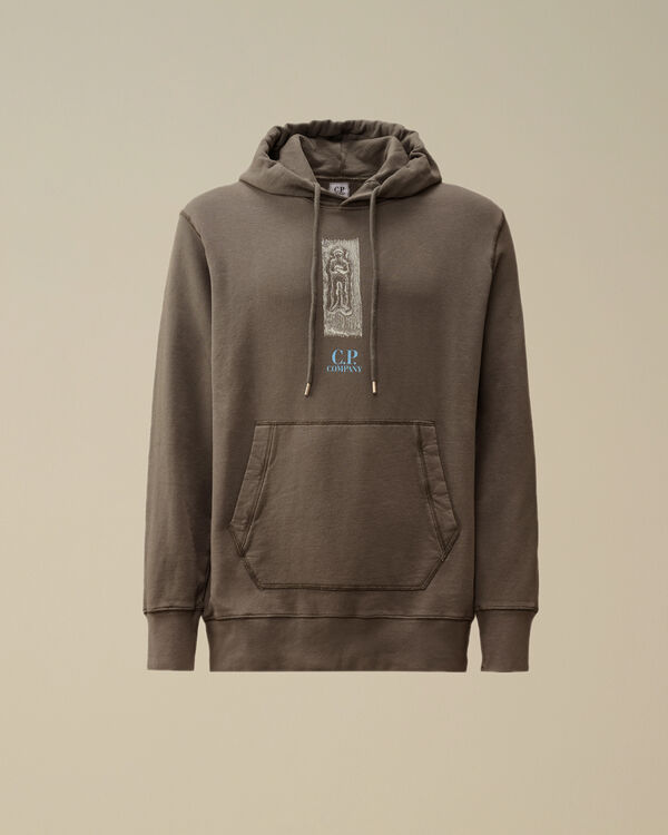 c.p. company Cotton Fleece Hooded Sweatshirt SMOKED PEARL - GREY c.p. company Cotton Fleece Hooded Sweatshirt SMOKED PEARL - GREY