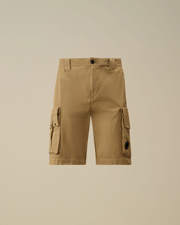 c.p. company Cotton Gabardine Cargo Shorts TREE HOUSE - BEIGE