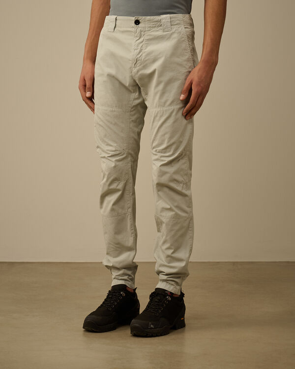 C.p. Company Cotton Gabardine Ergonomic Pants BLUE FOX - GREY