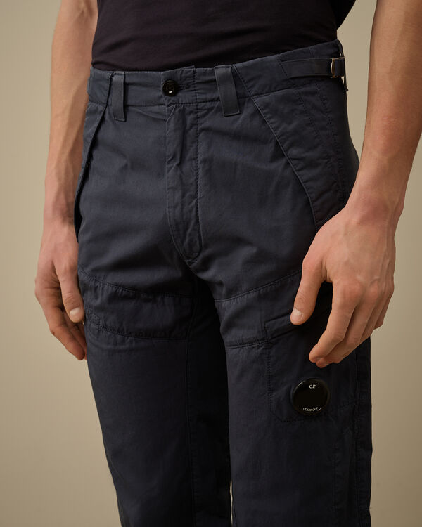 C.p. Company Cotton Gabardine Regular Cargo Pants INDIA INK – BLUE