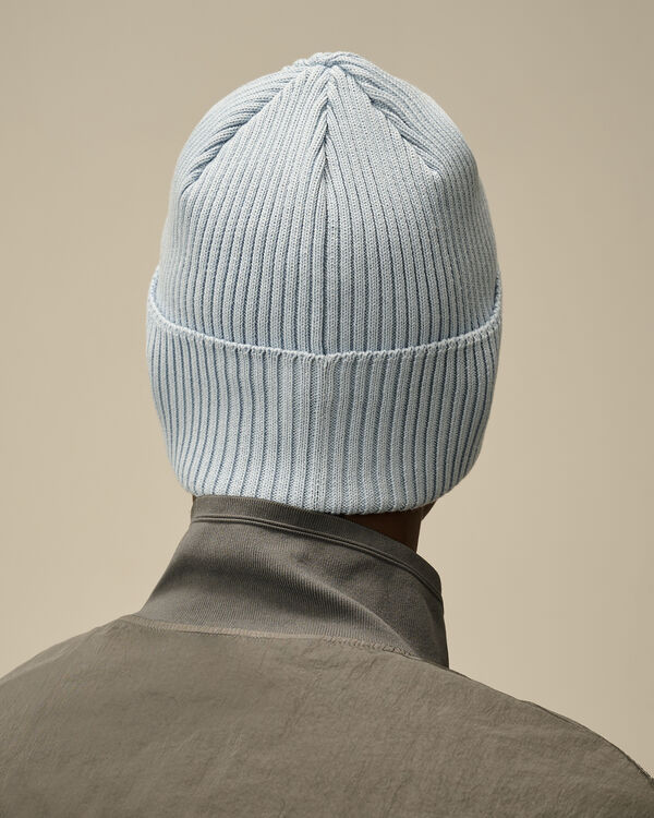 C.p. Company Cotton Goggle Beanie CERULEAN - LIGHT-BLUE