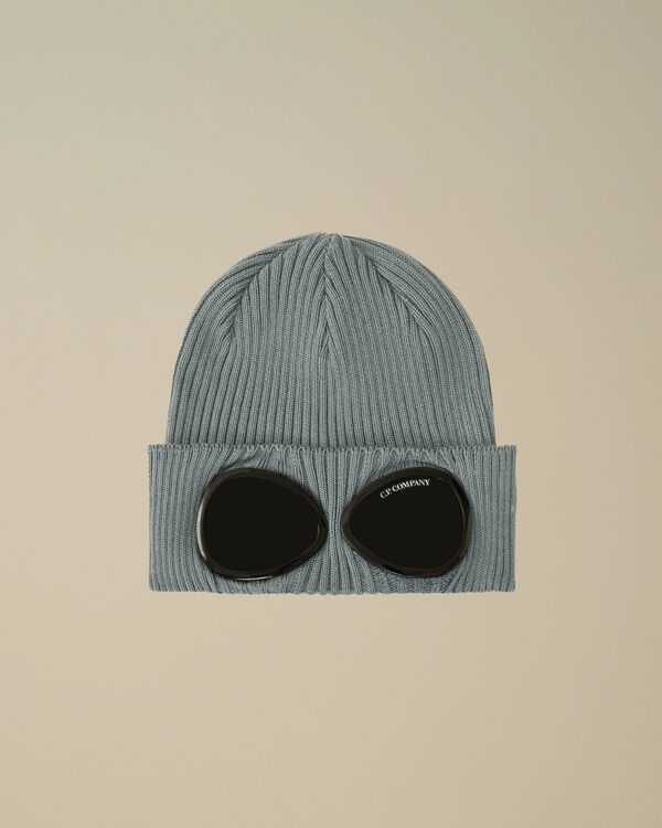 c.p. company Cotton Goggle Beanie STORMY WEATHER - BLUE