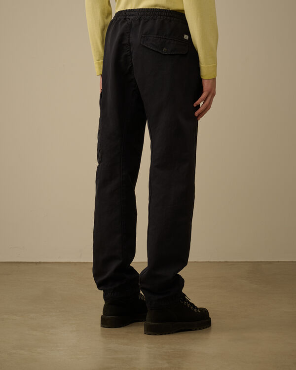 C.p. Company Cotton/Linen Loose Pants TOTAL ECLIPSE - BLUE