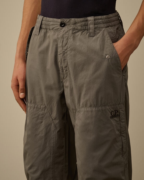 C.p. Company Cotton Rip Stop Loose Pants SMOKED PEARL - GREY