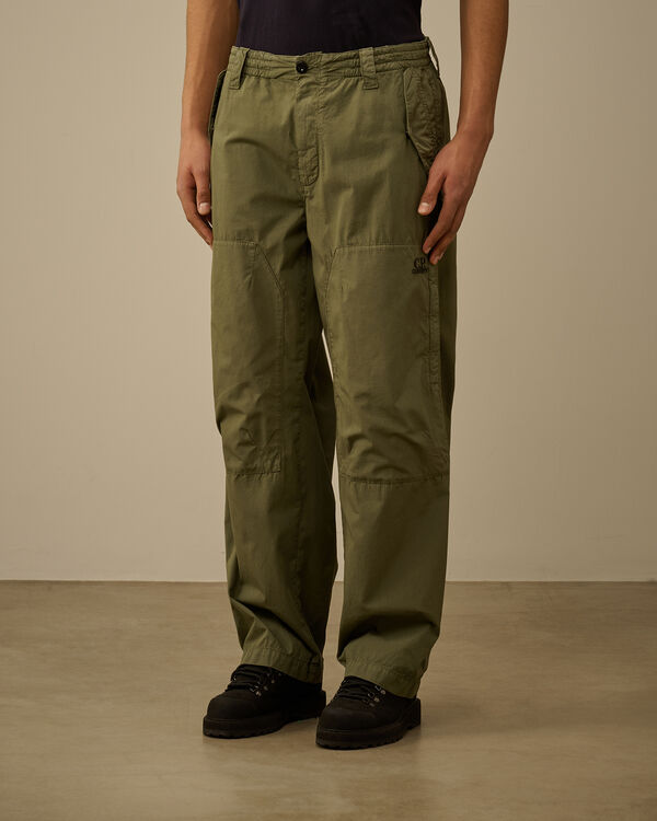 C.p. Company Cotton Rip Stop Loose Pants THYME - GREEN