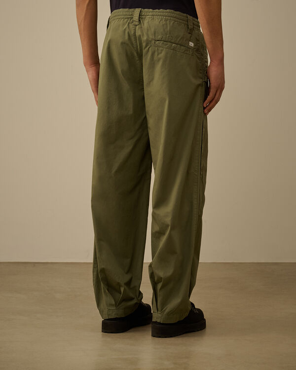 C.p. Company Cotton Rip Stop Loose Pants THYME - GREEN