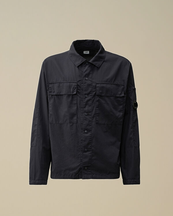 c.p. company Cotton Rip Stop Overshirt TOTAL ECLIPSE - BLUE