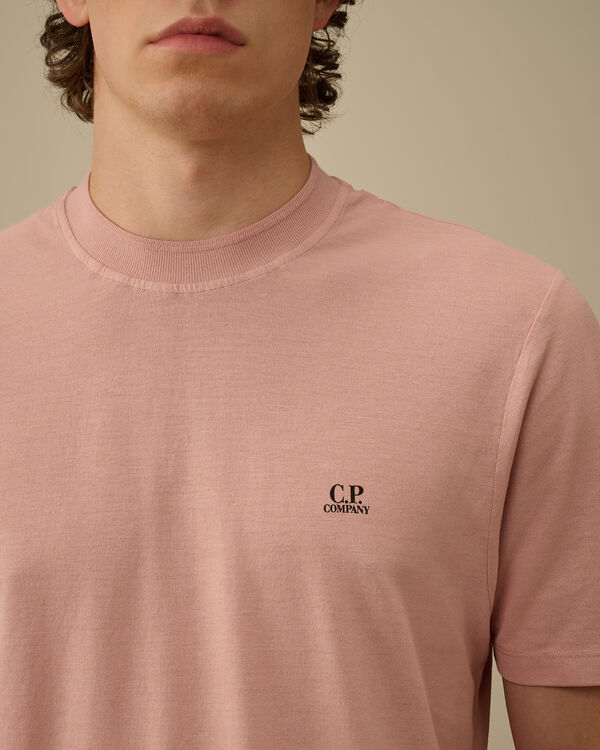 C.p. Company Crepe Jersey Logo T-Shirt MISTY ROSE - PINK