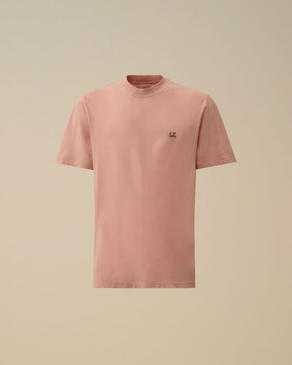 c.p. company Crepe Jersey Logo T-Shirt MISTY ROSE - PINK