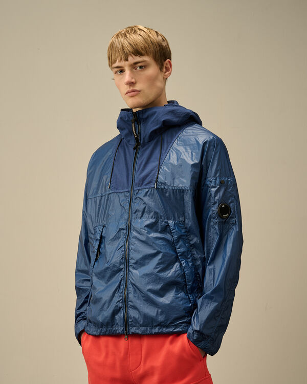 C.p. Company CS II Mixed Hooded Lens Jacket OCEANA - BLUE