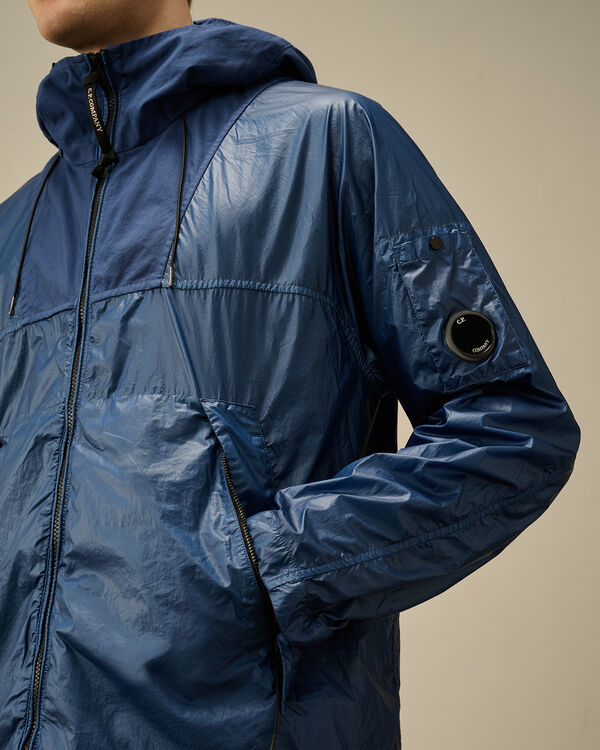 C.p. Company CS II Mixed Hooded Lens Jacket OCEANA - BLUE