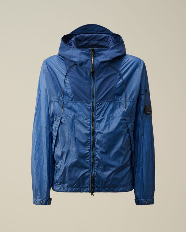 c.p. company CS II Mixed Hooded Lens Jacket OCEANA - BLUE