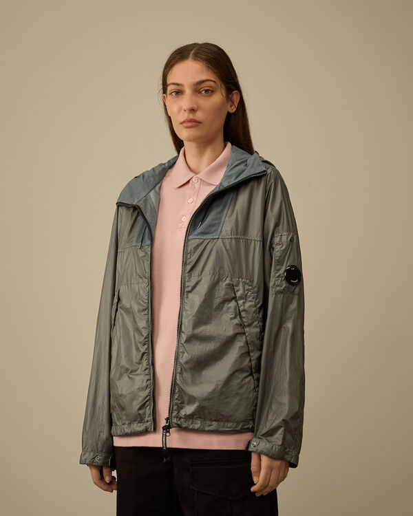 C.p. Company CS II Mixed Hooded Lens Jacket SMOKED PEARL - GREY