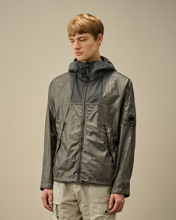 C.p. Company CS II Mixed Hooded Lens Jacket SMOKED PEARL - GREY