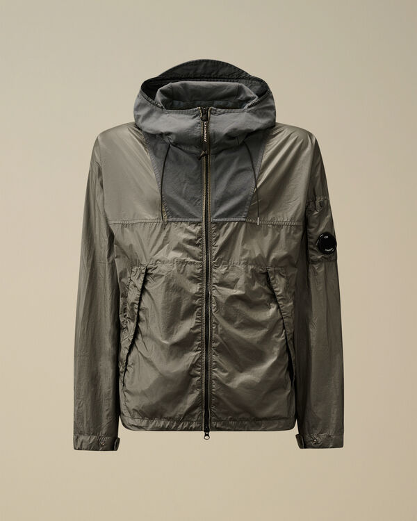 c.p. company CS II Mixed Hooded Lens Jacket SMOKED PEARL - GREY