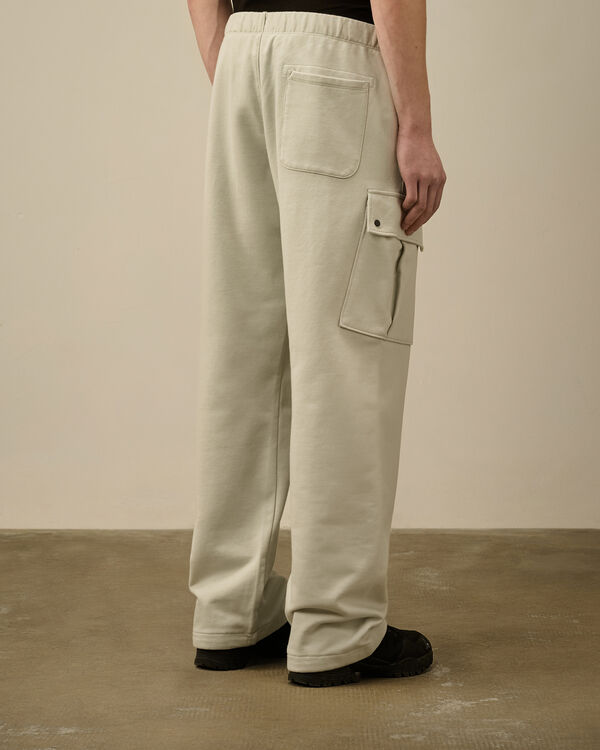 C.p. Company Diagonal Raised Fleece Cargo Sweatpants BLUE FOX - GREY