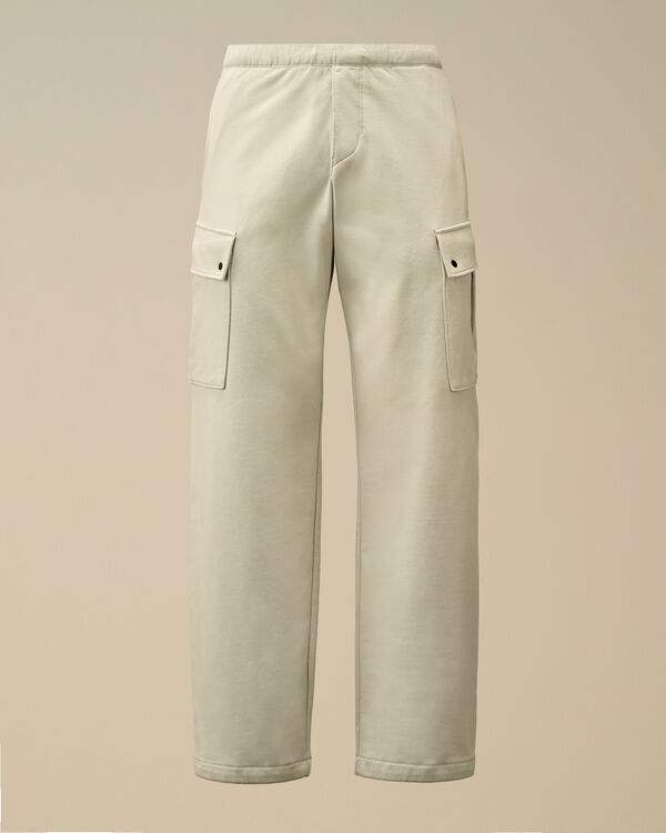 c.p. company Diagonal Raised Fleece Cargo Sweatpants BLUE FOX - GREY