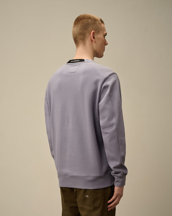 C.p. Company Diagonal Raised Fleece Crewneck Lens Sweatshirt LAVANDER VIOLET