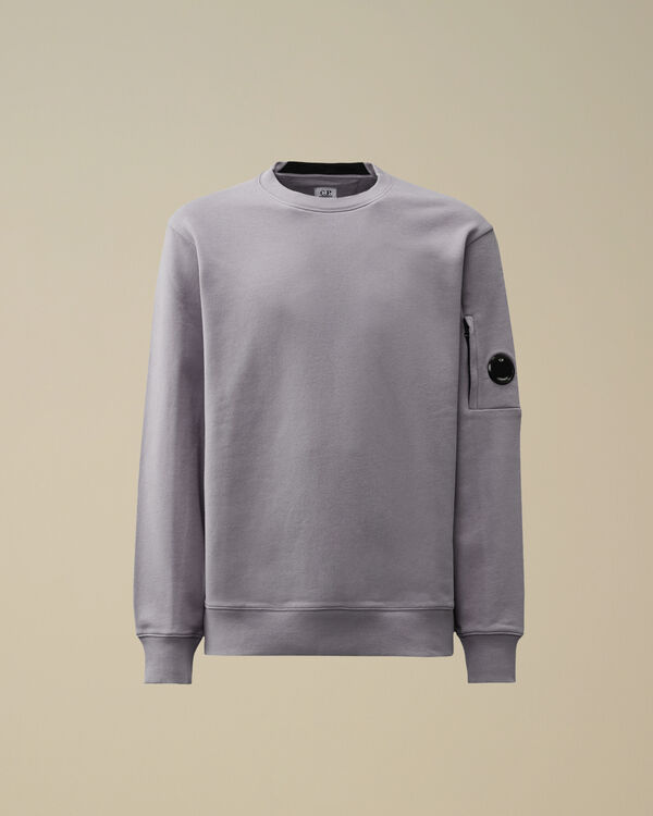 c.p. company Diagonal Raised Fleece Crewneck Lens Sweatshirt LAVANDER VIOLET