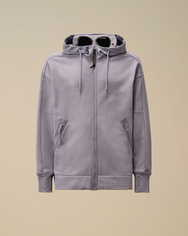 c.p. company Diagonal Raised Fleece Goggle Hooded Sweatshirt LAVANDER VIOLET
