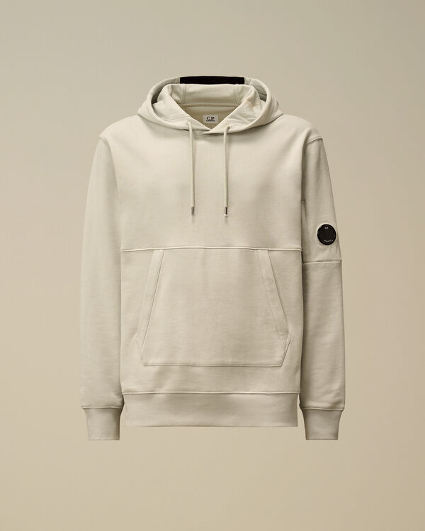 c.p. company Diagonal Raised Fleece Hooded Sweatshirt BLUE FOX - GREY