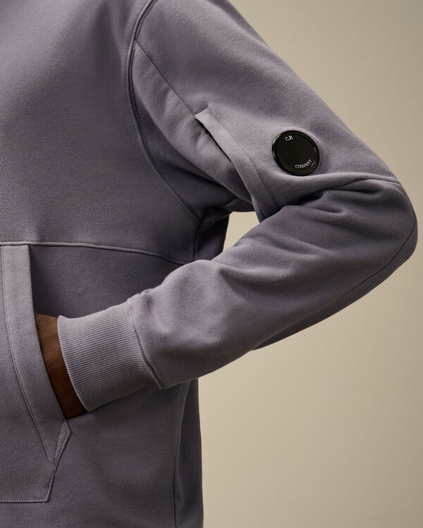 C.p. Company Diagonal Raised Fleece Hooded Sweatshirt LAVANDER VIOLET